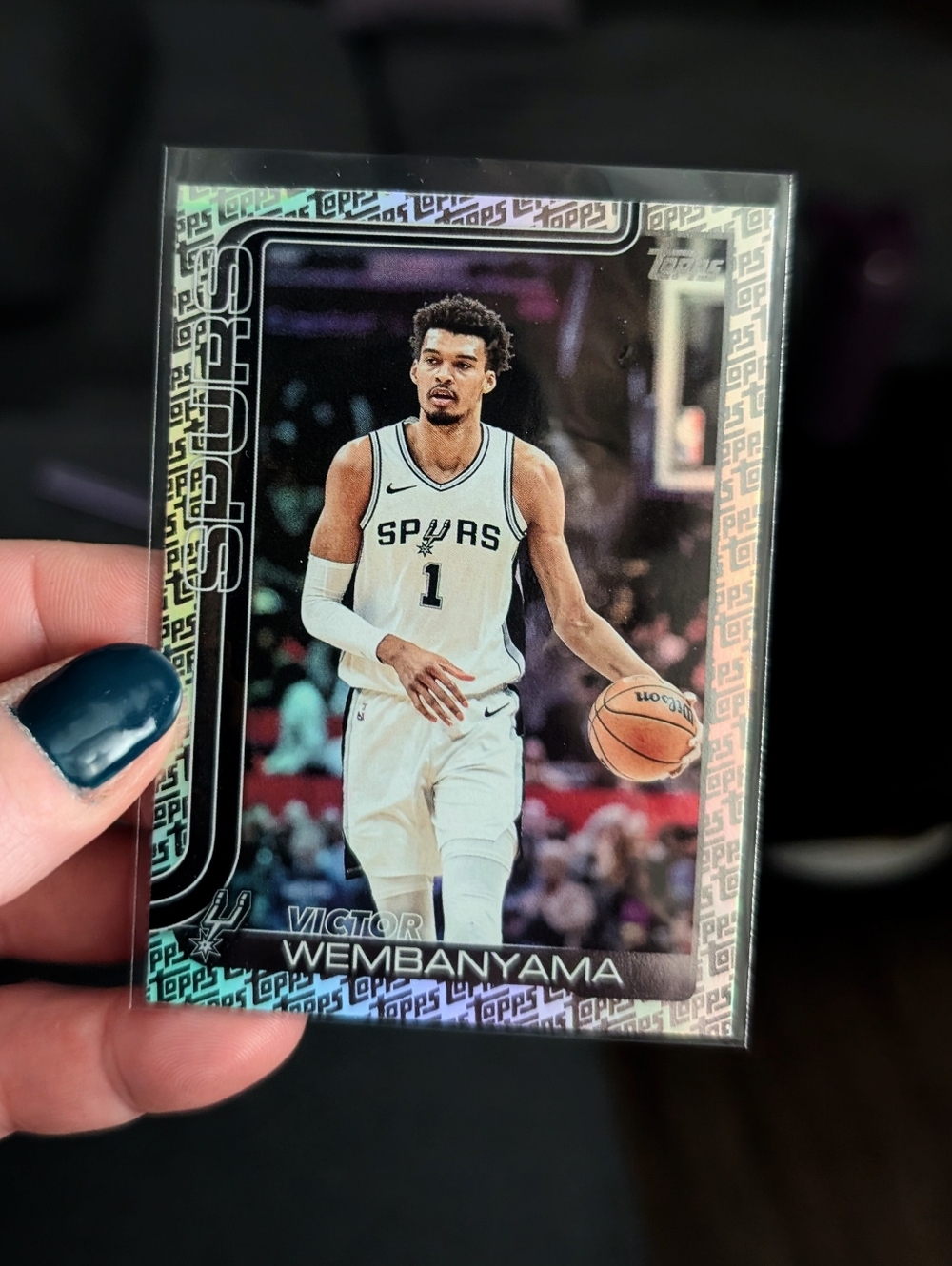 Wembanyama Topps Foil Pattern